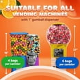 thumbnail image 5 of Gumballs for Gumball Machine - 1 Inch Large Gumballs - Orange Flavored Bubble Gum Orange Gumballs - Kids Gum - Bulk Gum Balls 1.7 Lb, 5 of 5