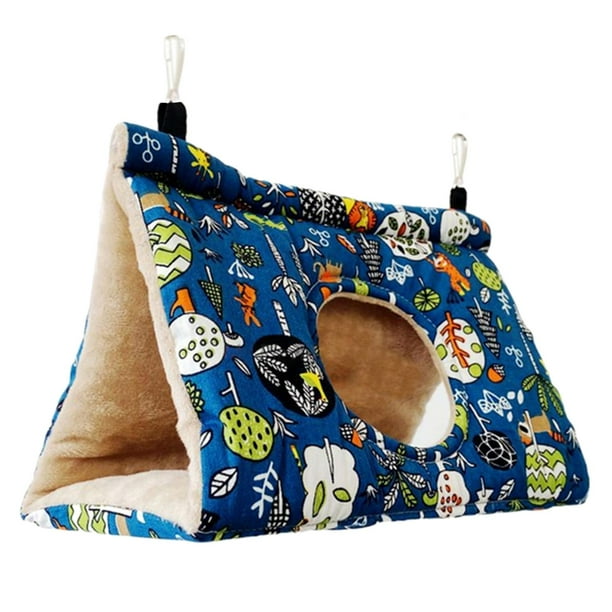 Invierno cálido pájaro hamaca loros colgando nido cobertizo , pequeños azul Zulema Cama Hamaca Parrot