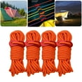 thumbnail image 4 of S SERENABLE 4pcs Reflective Guyline Tent Gazebo Rope Cord Fastener Tensioner Outdoor Camping Orange, 4 of 9
