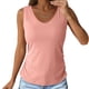 thumbnail image 2 of Ropa para chicas adolescentes,Blusa informal de verano sin mangas con cuello en V para mujer, mezcla de nailon y elastano, con pliegues laterales, ideal para uso diario y en casa, sopatenor, 2 of 9