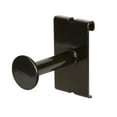 thumbnail image 1 of Gridwall Straight Faceout, Heavy Duty Dressing Room Hooks with Round Disc End For Grid Panels, 3" Deep, Black, 2 Pack, 1 of 2