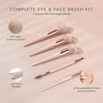 thumbnail image 4 of Zoë Ayla 5 Piece Basic Face Makeup Brush Set. Soft Vegan Makeup Brush Set - Foundation Brush, Loose Powder Setting Brush, Angled Blush Brush, Eyeshadow Blending Brush Professional Makeup Brushes Kit, 4 of 7