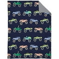 thumbnail image 2 of Carter's Monster Truck 4 Piece Toddler Bed Set, Navy and Grey, 2 of 4