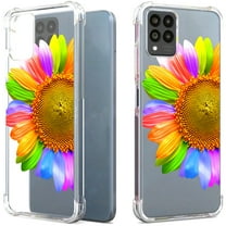CoverON Phone Design For TMobile REVVL 6 Pro 5G/ T-Mobile REVVL 6x Pro 5G Case, Clear Flexible Soft Rubber Slim TPU Cover, SunFlower
