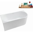 thumbnail image 2 of 59" Streamline N4020BNK Soaking Freestanding Tub and Tray With Internal Drain, 2 of 7
