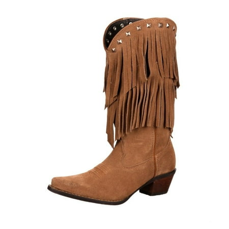 Durango Western Boots Womens Crush Flirty Fringe Desert Tan DCRD150
