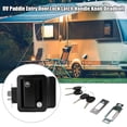 thumbnail image 3 of Black RV Paddle Entry Door Lock Latch Handle Knobs Trailers NEW Deadbolt Q5I9, 3 of 9