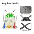 thumbnail image 4 of Zufioo Sac de Sport Imprimé Pikmin Sac de Gym à Ficelle Lavable en Machine Sac à Dos à Ficelle Robuste pour Hommes Femmes-Petit, 4 of 6