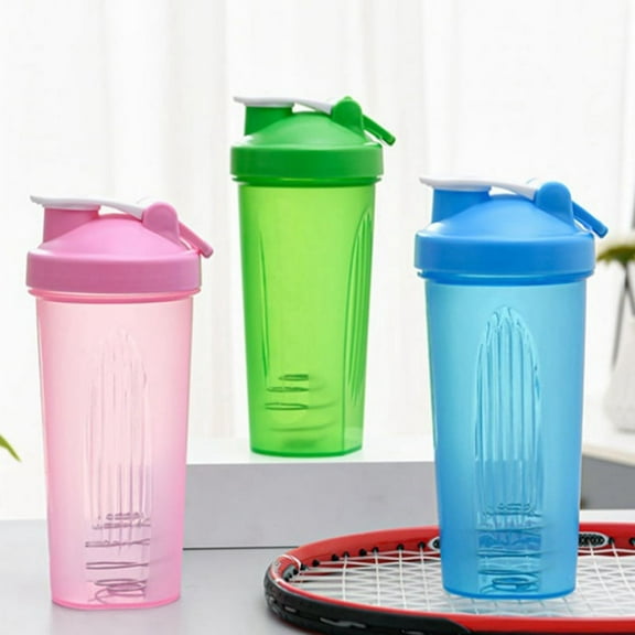 Shaker Cup Sports Portable Convenient Stirring 600Ml Plastic Shakers Bottle Adults Pink