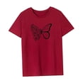 thumbnail image 4 of Camiseta para mujer Tops de verano Ropa Ropa deportiva Camisa con cuello redondo para caminar deportes M, 4 of 7