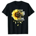 thumbnail image 1 of AALJY Best Of 1946 Sunflower Year Of Birth Birthday T-Shirt, 1 of 1