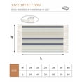 thumbnail image 2 of Beige Stripe Washable Area Rug 3'x5',Modern Abstract Art Navy Blue Striped Rustic Woven Cotton Tassels Kitchen Rugs,Non Slip Indoor Door Mat Throw Carpet for Entryway Living Room Nursery Laundry Room, 2 of 9