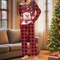 thumbnail image 2 of Tnhcen Women's Christmas Pajamas Set Holiday Sleepwear Soft Cozy Long Sleeve Pocket Snowflake Print 2 - Piece Pajama Set S - 3XL Festive Home Wear, 2 of 6