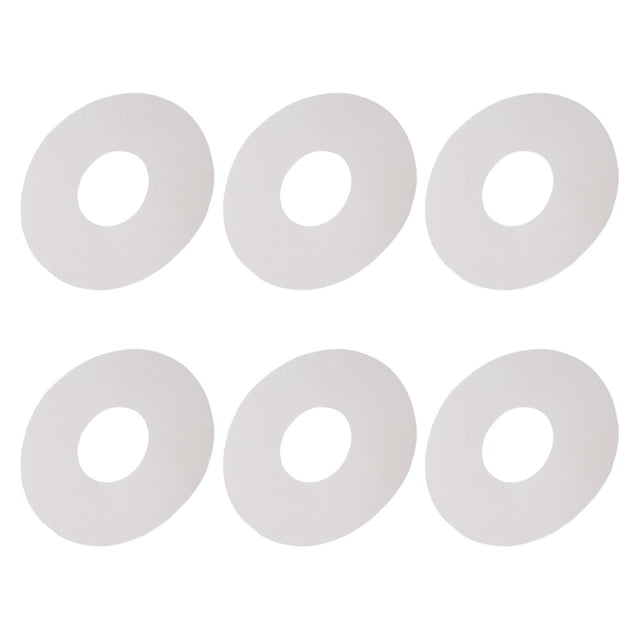 RENACLIPY 6Pcs White Inflatable Boat Valve Seal Washers for Air Dinghy Accessories