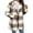 Khaki #1, variant on Kixjoy Khaki Fleece Jacket Women Fashion Long Sleeve Fleece Plaid Shirts Thermal Baggy Winter Coat Fuzzy Casual Lightweight Cardigans for Women 2025, Khaki L