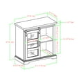 thumbnail image 2 of Manor Park 32" Sliding Glass Door Accent Console, Slate Grey, 2 of 6