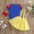 thumbnail image 2 of Baby Girls Toddler Lovely Dress Up Party Birthday Party Tops Suspeder Skirt With Headband Child Dailywear, 2 of 5