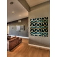 thumbnail image 4 of Marmont Hill "Blue Triangle Bows" Painting Print on Natural Pine Wood, 4 of 7