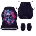 thumbnail image 4 of Whosucclay Skull Daisy Flower Print Gaming Chair Cover with Armrests Elastic Breathable Computer Chair Slipcover Washable for Scratch & Stain Protection Office Chairs Covers, 4 of 8