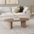 thumbnail image 2 of Evelyn&Zoe Scandinavian 48" Wide Antiqued Gray Oak Coffee Table, 2 of 7
