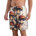 thumbnail image 2 of Salouo Cute Forest Mushrooms Pattern Swim Trunks for Men,Men's Hawaiian Bathing Suit Swimsuits Quick Dry Swimming Board Shorts Beach Shorts with Pockets-Medium, 2 of 6