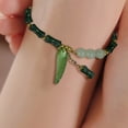 thumbnail image 2 of Pulsera retro de jade de jade en forma de mariposa • Pulsera de articulación de cuentas de piedra natural para mujer • Regalo de joyería a la moda y versátil, 2 of 2