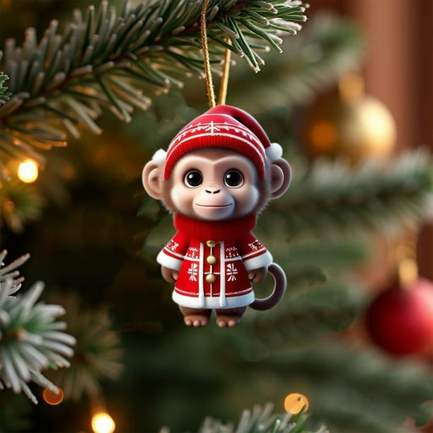 Adornos navideños, adornos navideños, regalos navideños, adornos navideños 2D, adornos colgantes, adornos navideños, regalos navideños, adornos para árboles de Navidad, adornos para autos, adornos col