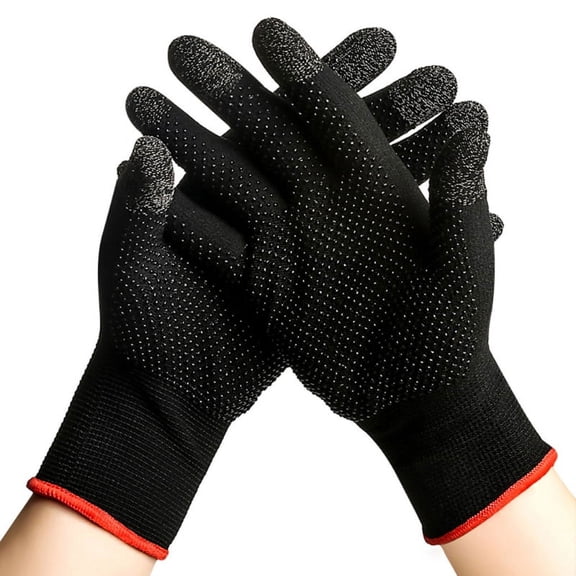 ZUARFY 2pcs Hand Cover Game Controller for PUBG Sweat Proof Non-Scratch Sensitive Touch Screen Gaming Finger Thumb Sleeve Gloves