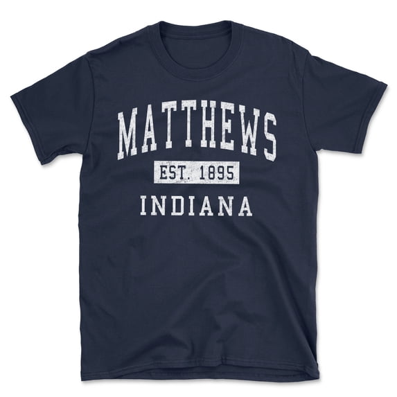 Matthews Indiana Classic Established Men's Cotton T-Shirt