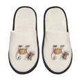 thumbnail image 1 of Fotbe Brown Cat Cartoon Pantuflas Peludas para Mujer con Estampado, Zapatillas de Peluche, Zapatos de Invierno para Casa, Uso Interior y Exterior-Large, 1 of 8