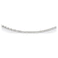 thumbnail image 1 of Diamond2Deal 14K White Gold Polished 1.5 mm Round Solid Omega Necklace for Women 16", 1 of 3