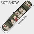 thumbnail image 3 of Yayeee Double Oven Mitt Kitchen Heat Resistant Baking 35" x7" Quilted Glove, Beige Snowmen, 3 of 6
