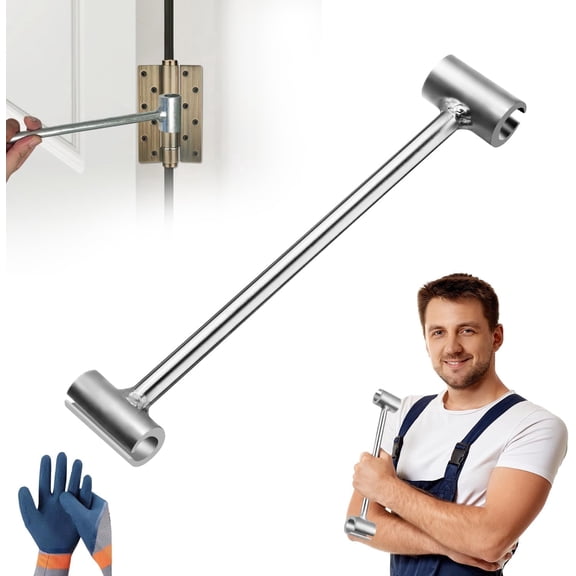 SENLLEO Door Hinge Adjustment Tool,Hinges Gap Adjusting Wrench,Door Hinge Repair Tool For Various Door Hinge Gaps - A(14Mm-19Mm)-A(14Mm-19Mm)
