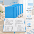 A5 Hardcover Lined Notebooks Light Blue 6 Pack 200 Pages Each - Walmart.com