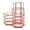 Rose Gold, variant on UYUH Decorative Metal Pen Cup Holder,3 Slots Metal Hexagonal Makeup Brush Holder Gold/Rose Gold Wire Desk Organizer Pen Holder Cosmetic Storage Caddy for Vanity