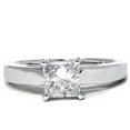 thumbnail image 1 of 1 ct Princess Cut Diamond Solitaire Engagement Ring 14k White Gold, 1 of 2