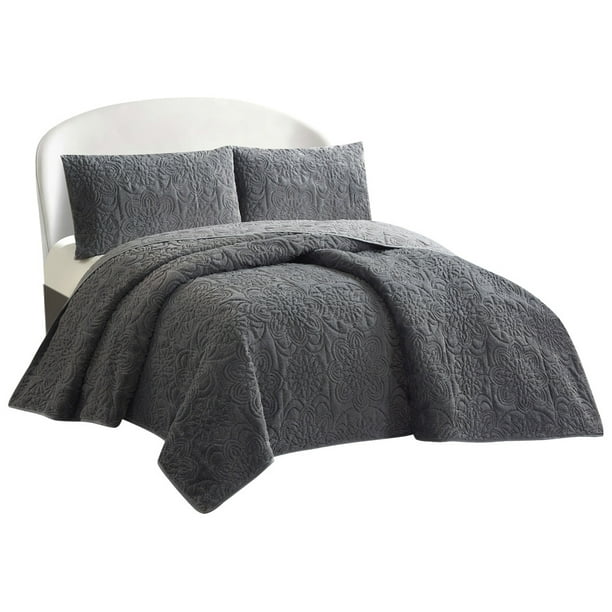 Edredón con Fundas Matrimonial Elefantito Luna Color Gris Suave Pelo Largo