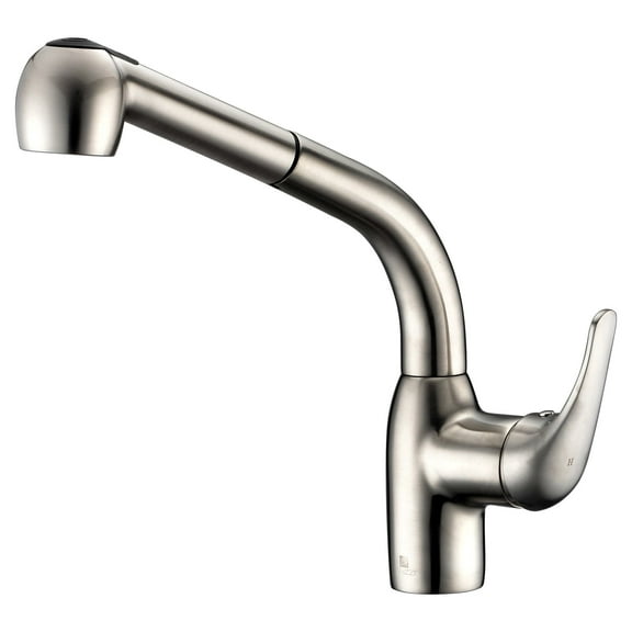 Anzzi Kf-Az095 Harbour Pull Out Spray 1.53 GPM Kitchen Faucet - Nickel