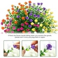 thumbnail image 6 of GRNSHTS 6 PCS Artificial Flowers Outdoor UV Resistant Plants Outside Hanging Planter Home Wedding Office Garden Decor (Orange), 6 of 6