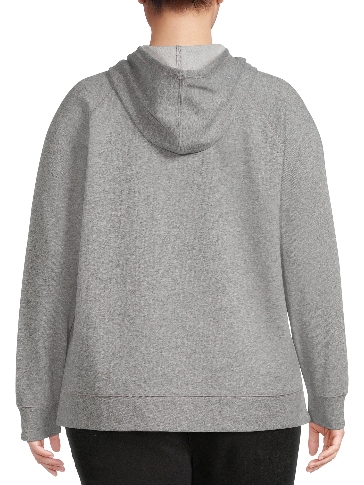 Terra & Sky Women's Plus Size Fleece Zip Up Hoodie