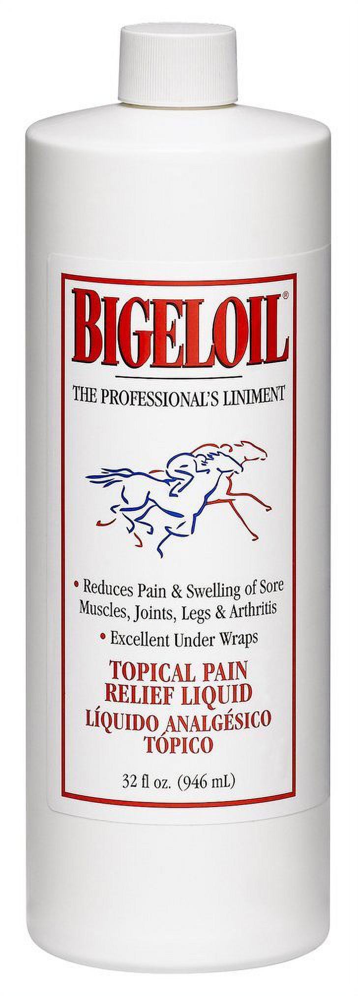 Bigeloil Sore Muscle & Joint Pain Relief Horse Liniment 32 oz.