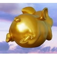 thumbnail image 5 of Y.Byani Piggy Bank Coin Bank Pig Statue Gifts Polyresin Home Decor Arts 8.3 inch (Gold), 5 of 9