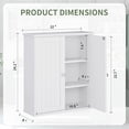 thumbnail image 3 of Bathroom Wall Cabinet, Bathroom Cabinet Wall Mount, Over The Toilet Space Saver Storage Cabinets, White Medicine Cabinets with 2 Doors, 3 of 6