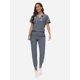 thumbnail image 2 of Set Scrub VIAOLI para mujer con bolsillo y pantalones deportivos con cuello en V, 2 of 6