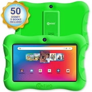 Contixo 7 inch Kids Tablet, Tablet for Kids with 50 Free Disney E-Books,Parental Controls, Dual Cameras, WiFi, Bluetooth, Shockproof Case, Gift for Kids, Green