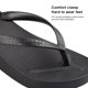 thumbnail image 5 of Sandalias de Playa para Mujer, Suela Gruesa Antideslizante para Piscina (36 Negro), 5 of 9