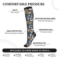 thumbnail image 4 of Picia Llama and Cactus Printed Sports Compression Socks - 15-20mmHg Graduated Compression, High-Performance Soft and Breathable Socks for Men and Women, 4 of 5