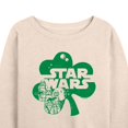 thumbnail image 3 of Star Wars - St. Patrick's Day Clover - Women's French Terry Pullover Sweatshirt, 3 of 5