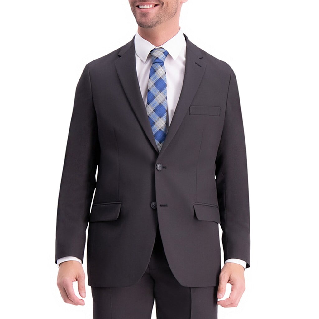Haggar - Men's Haggar Active Series Classic-Fit Suit Jacket Charcoal - Walmart.com - Walmart.com
