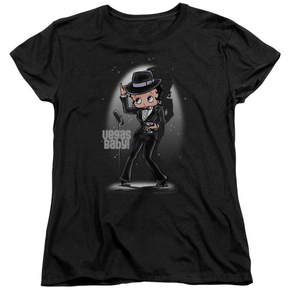 Betty Boop Vegas Baby S/S Women's T-Shirt Black